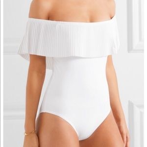 Karla Colletto NWT Josephine Off Shoulder One Piece Swimsuit